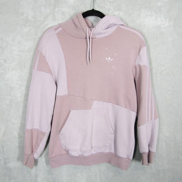 Adidas Hoodie Womens Small Purple Pink Patchwork Danielle Cathari Trefoil FW2765 - Picture 1 of 12